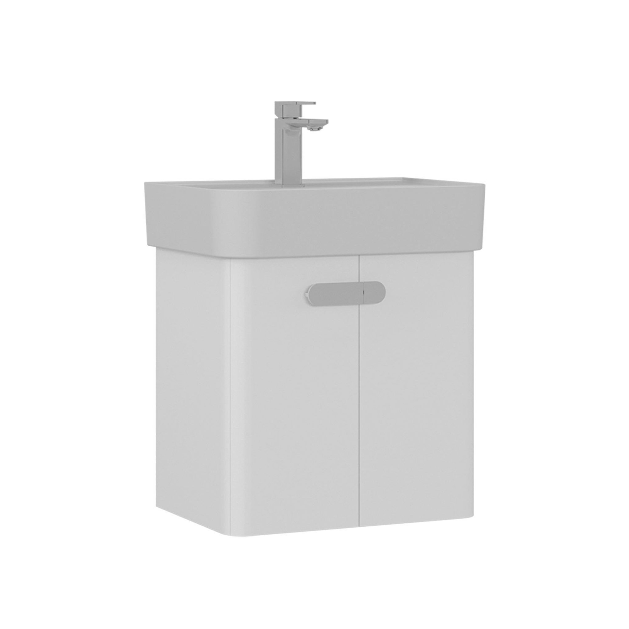 Habitat et Jardin Meuble Vasque  Orbit 55  - 55 x 38 x 62 cm - White