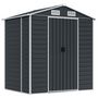 Voir la diapositive 2 : VIDAXL Abri de jardin anthracite 191x130x198 cm acier galvanise