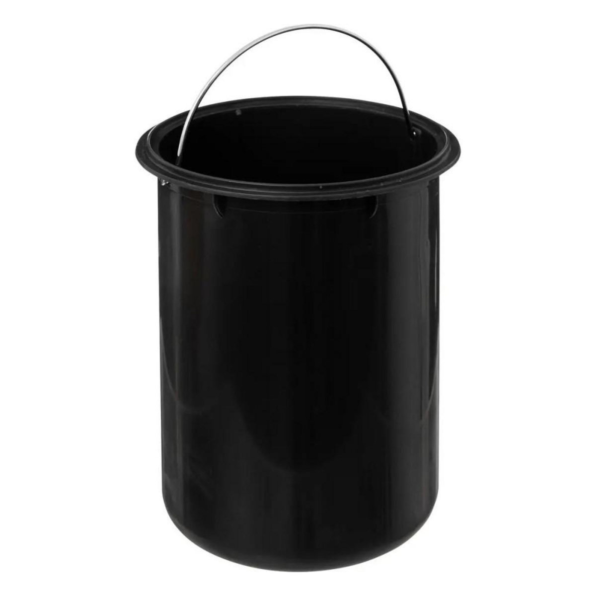 ATMOSPHERA Poubelle à pédale Soft close 3L Lea noir