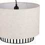 Voir la diapositive 2 : OSTARIA Suspension cylindrique métal lin Alma noire beige