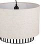 Voir la diapositive 2 : OSTARIA Suspension cylindrique métal lin Alma noire beige