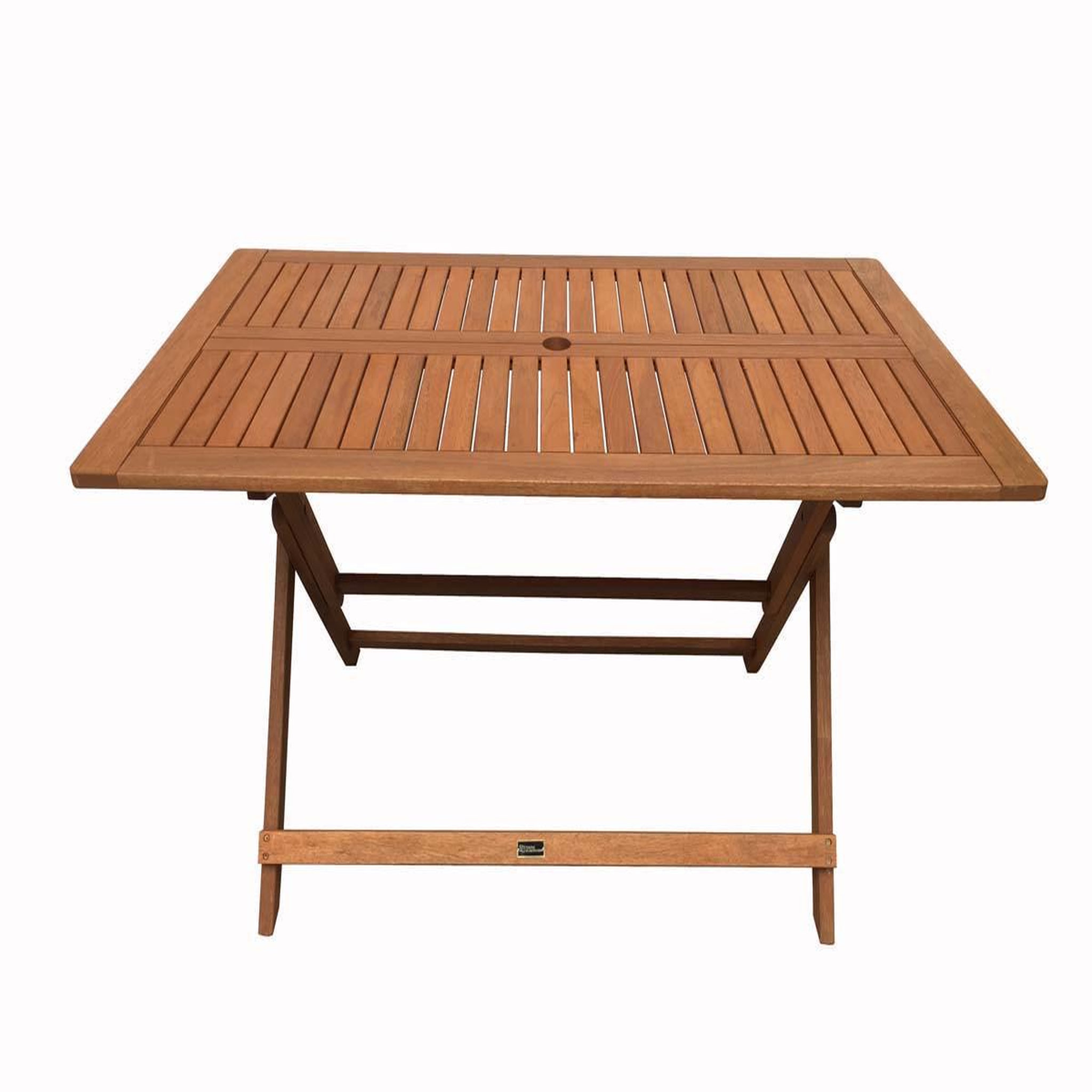 Habitat et Jardin Table pliante bois exotique  Hong Kong  - Maple - 135 x 80 cm - Marron clair
