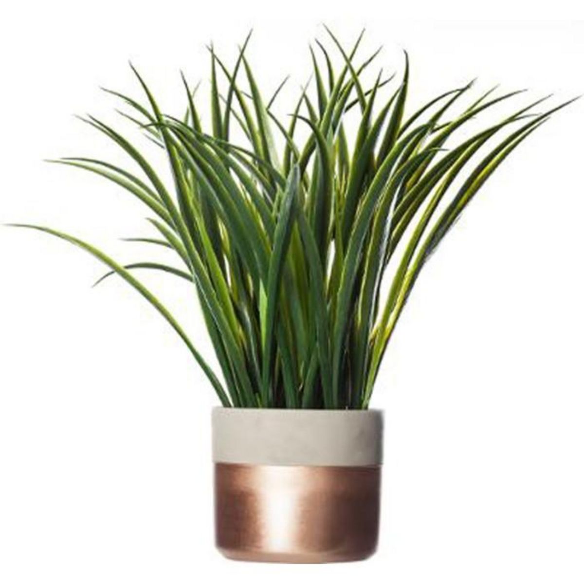 ATMOSPHERA Plante Artificielle en Pot  Verte  40cm Taupe