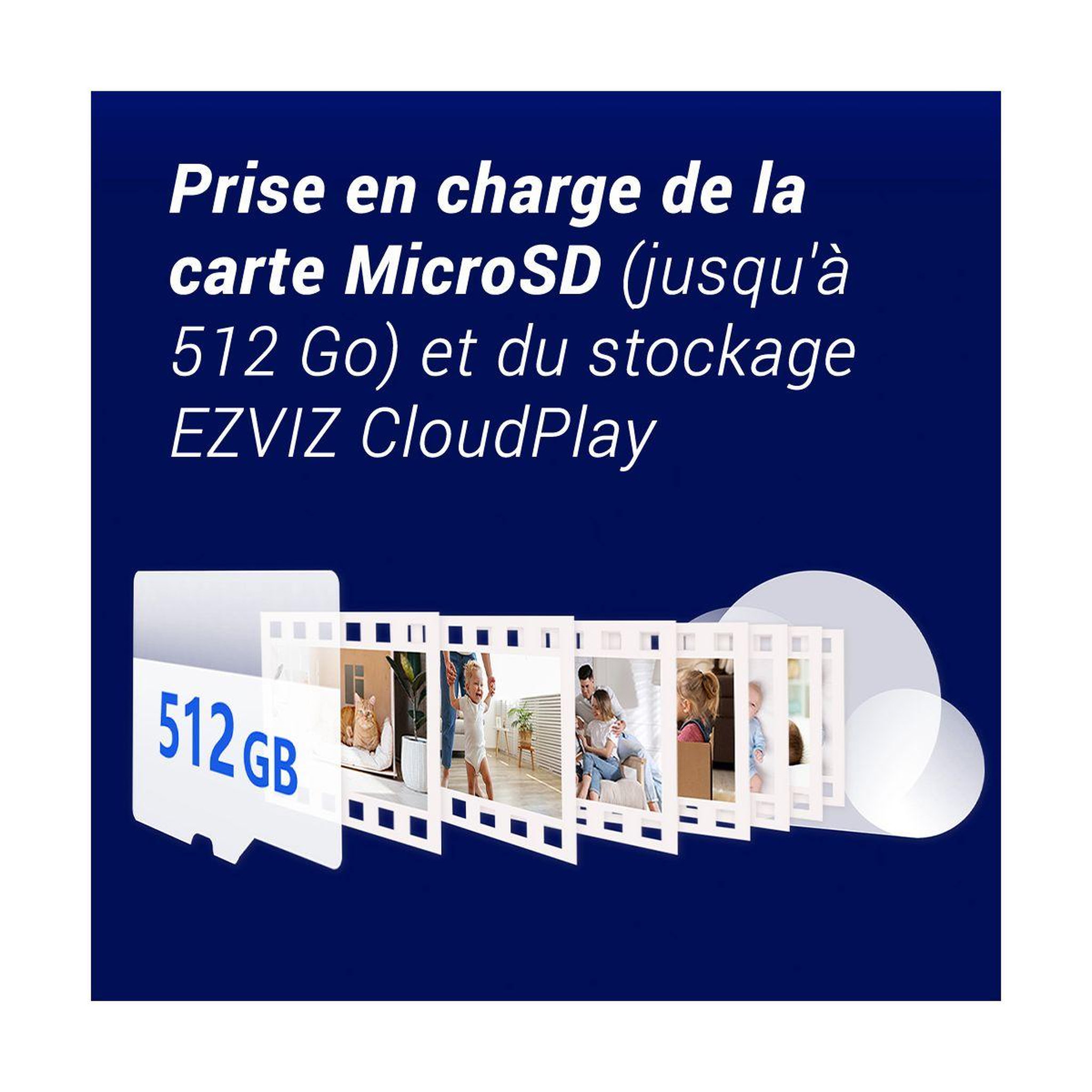Voir la diapositive 3 : EZVIZ Caméra de surveillance H6c Pro 4K