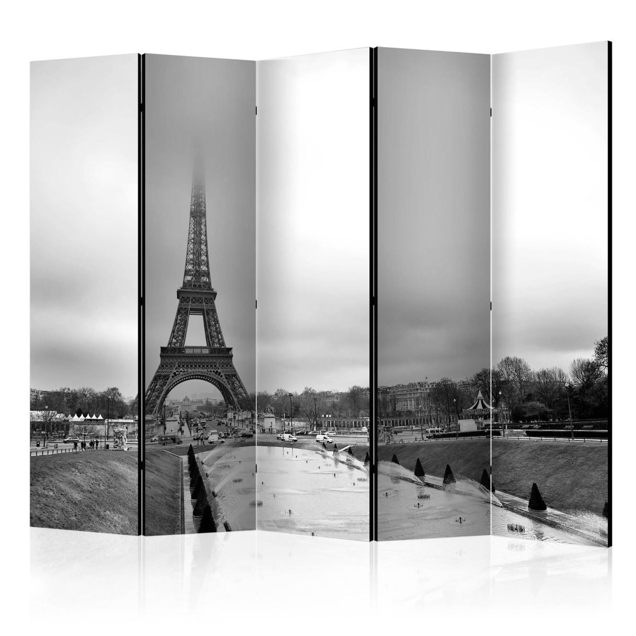 Paris Prix Paravent 5 volets  tower in the fog  172x225cm