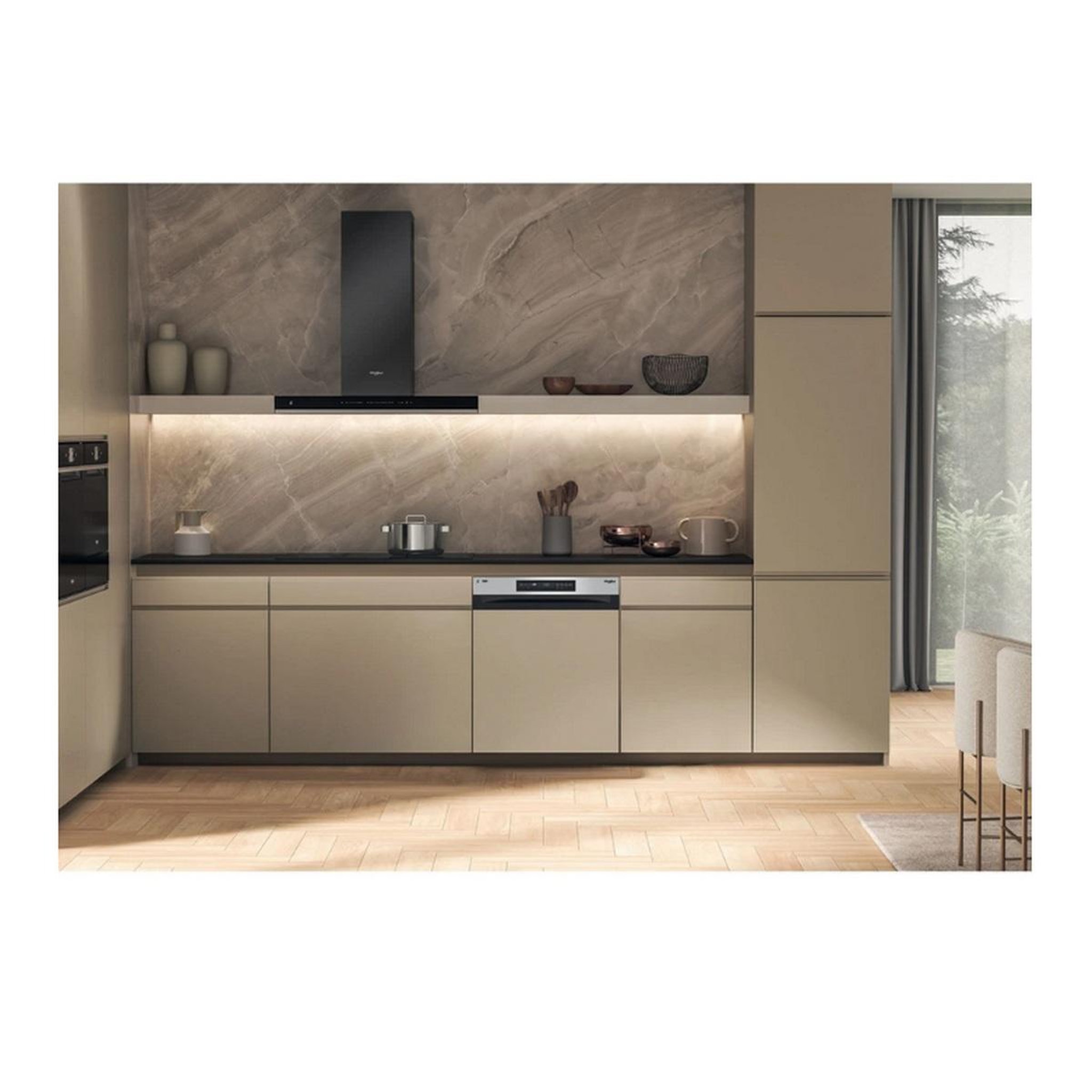 Voir la diapositive 6 : Whirlpool Lave-vaisselle 60cm 15 couverts 38bd intégrable avec bandeau - wh7pa15am60