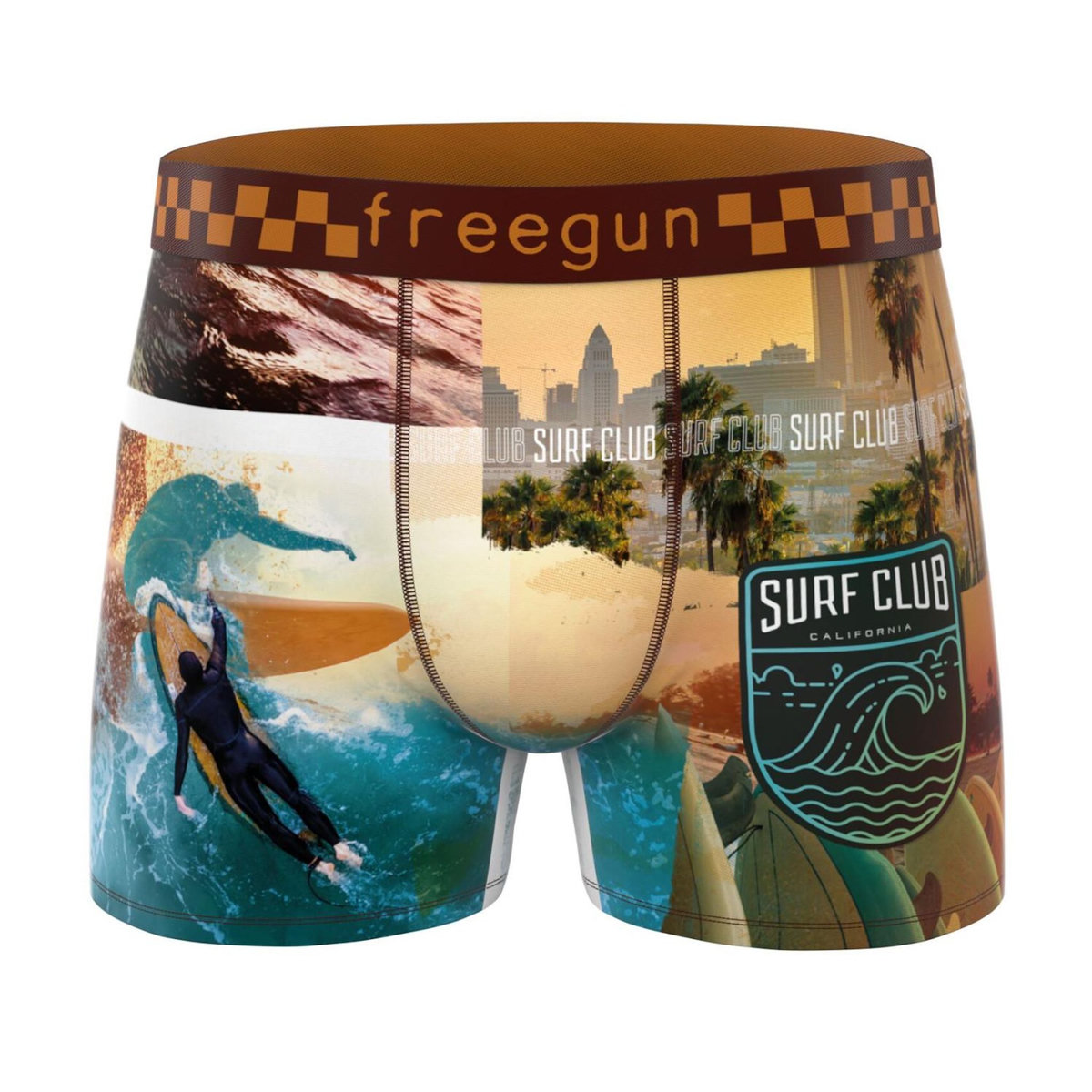 FREEGUN Lot de 3 boxers enfant California Vibes