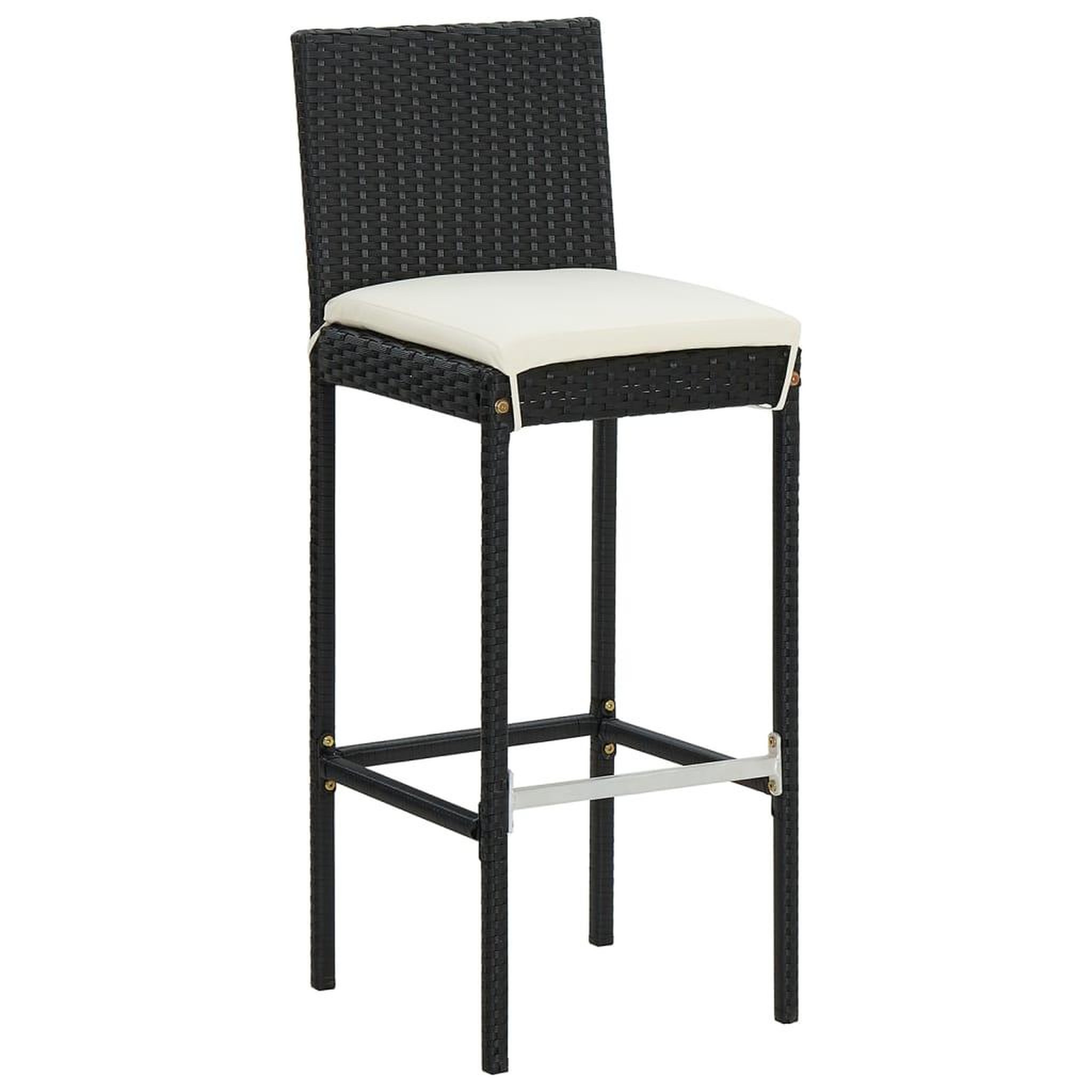 Voir la diapositive 4 : VIDAXL Ensemble de bar de jardin 5 pcs noir bois massif acacia rotin