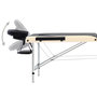 Voir la diapositive 5 : VIDAXL Table de massage pliable 3 zones Aluminium Noir et beige