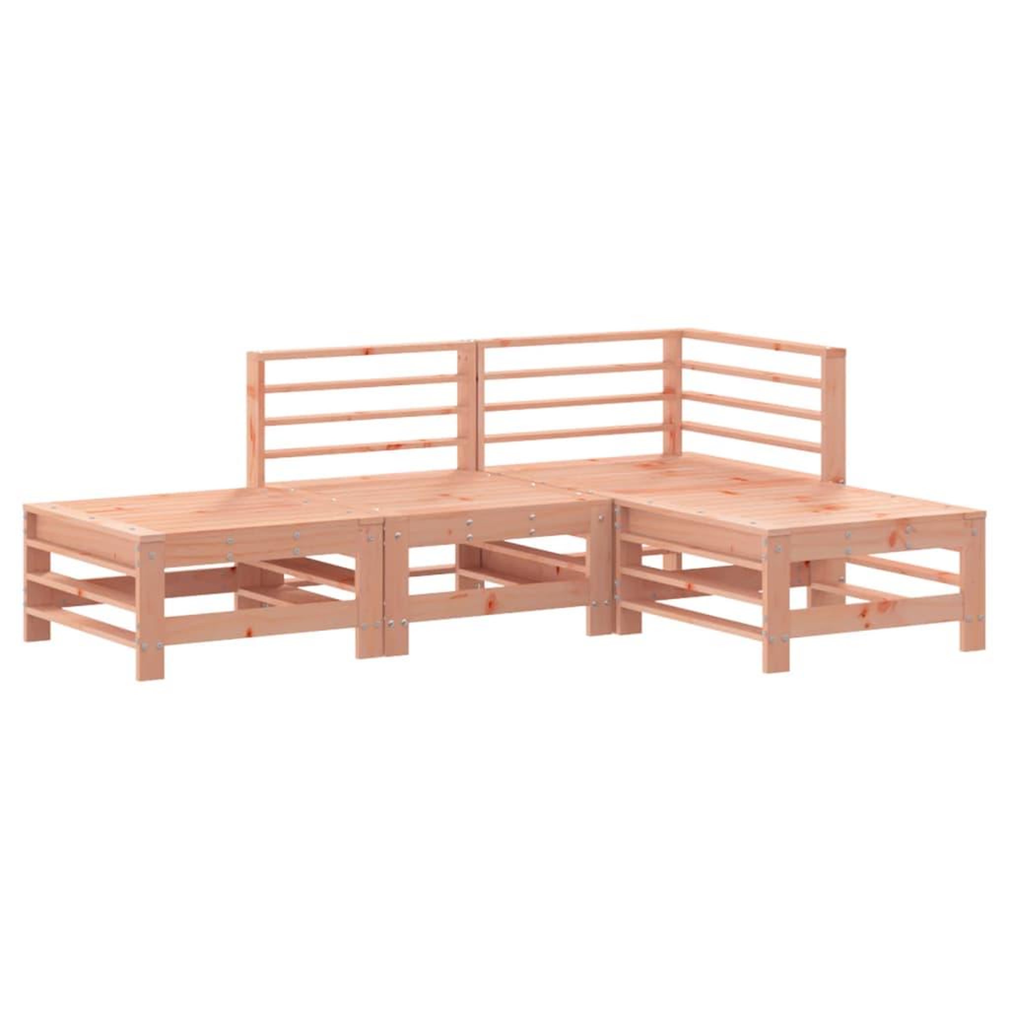 Voir la diapositive 2 : VIDAXL Salon de jardin 4 pcs bois massif douglas