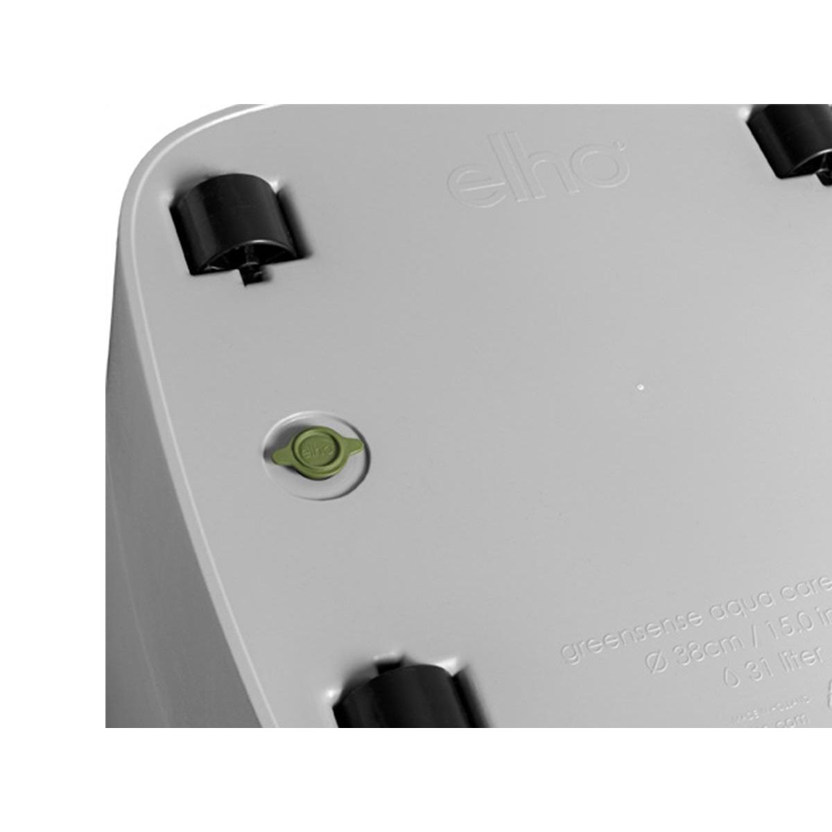 ELHO Pot de fleurs carré extérieur/intérieur 30 x 30 cm Elho Aqua Care Greensense gris ciment