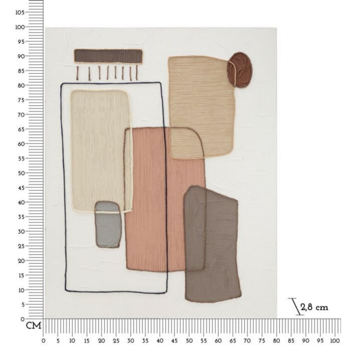 Paris Prix Toile Imprimée Déco  Paint  80x100cm Multicolore