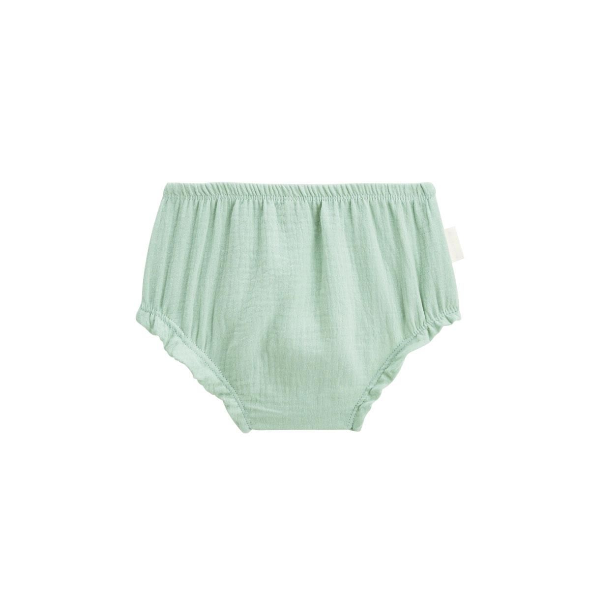 Petit Béguin Lot de 2 bloomers bébé en gaze de coton Arya