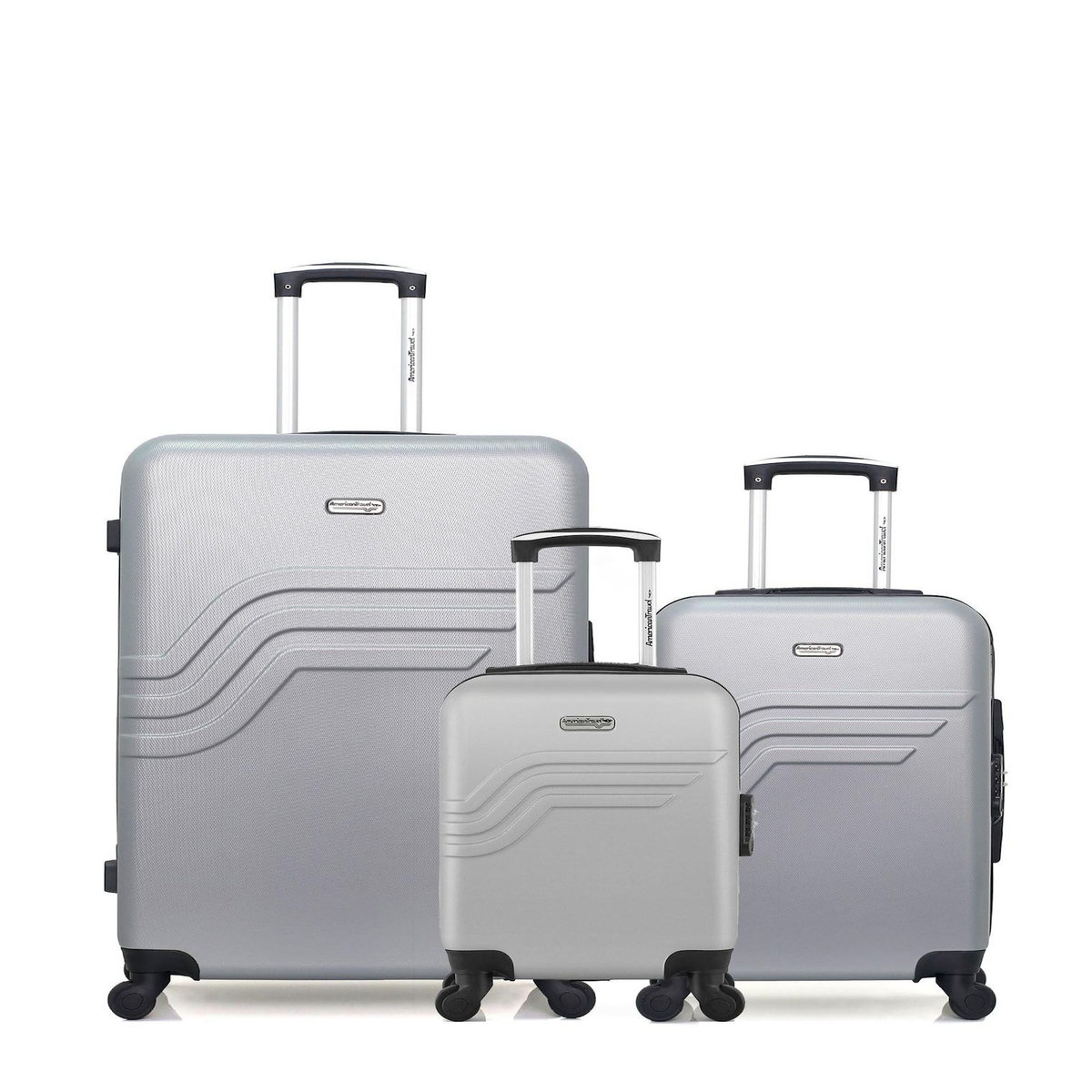AMERICAN TRAVEL AMERICAN TRAVEL - LOT DE 3 - Valises grand format, cabine et cabine XXS QUEENS