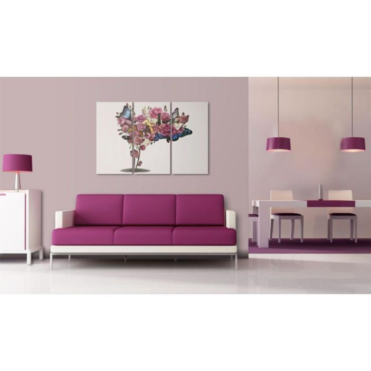 Paris Prix Tableau Imprimé  Papillons, Fleurs & Carnaval