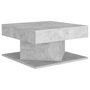 Voir la diapositive 2 : VIDAXL Table basse Gris beton 57x57x30 cm Bois d'ingenierie