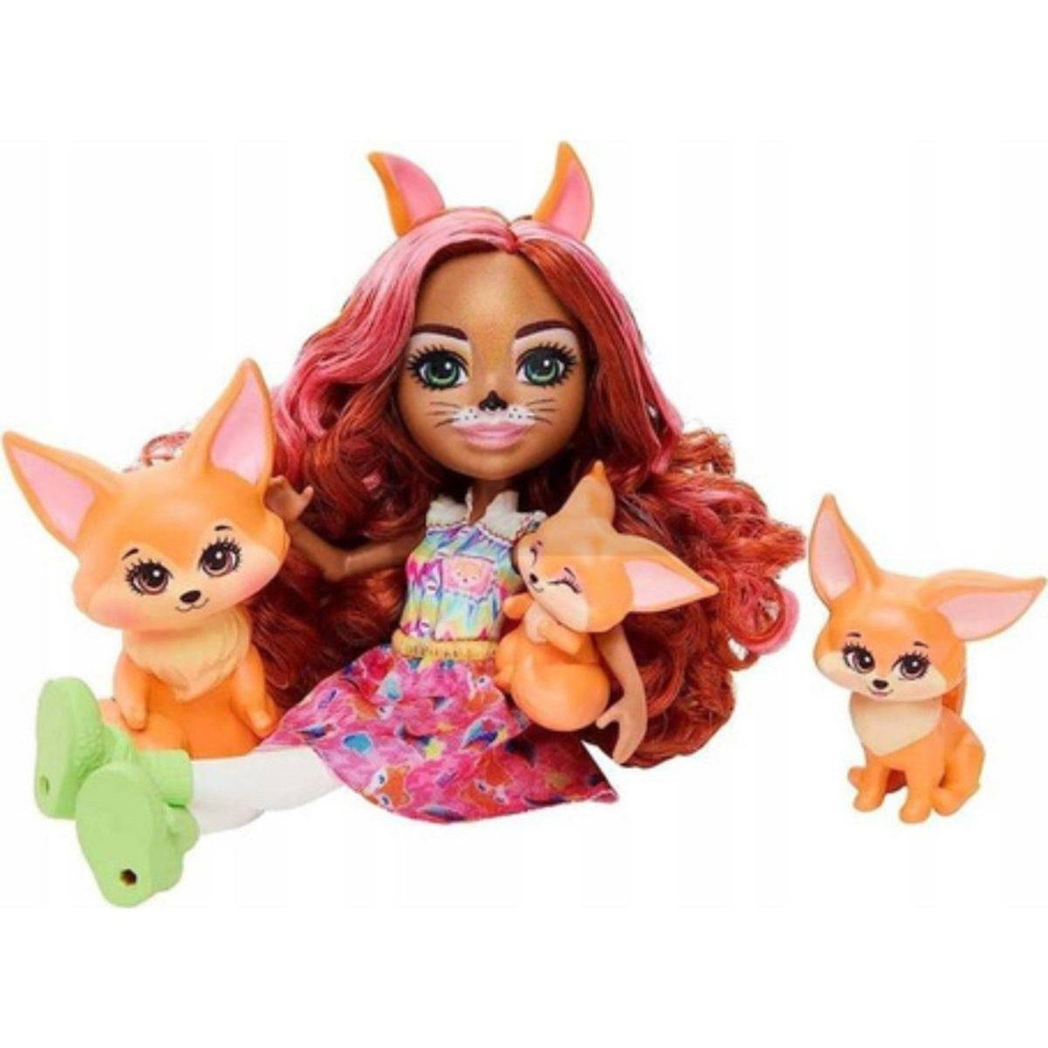 Voir la diapositive 2 : MATTEL Poupée enchantimals  hnt60 - fennec fox et la famille renard