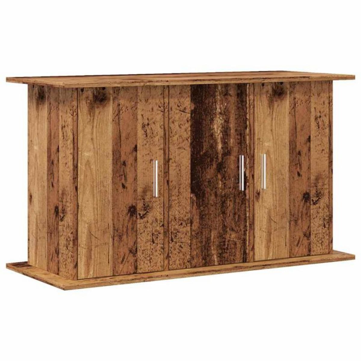 VIDAXL Support pour aquarium vieux bois 101x41x58 cm bois d ingénierie