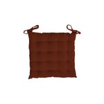 SOLEIL D'OCRE Dessus de chaise capitonné en coton 40x40x5 cm PANAMA, par Soleil d'Ocre. Coloris disponibles : Beige, Rouge, Blanc, Gris, Noir