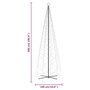 Voir la diapositive 6 : VIDAXL Arbre de Noël cone 1400 LED Blanc chaud 160x500 cm