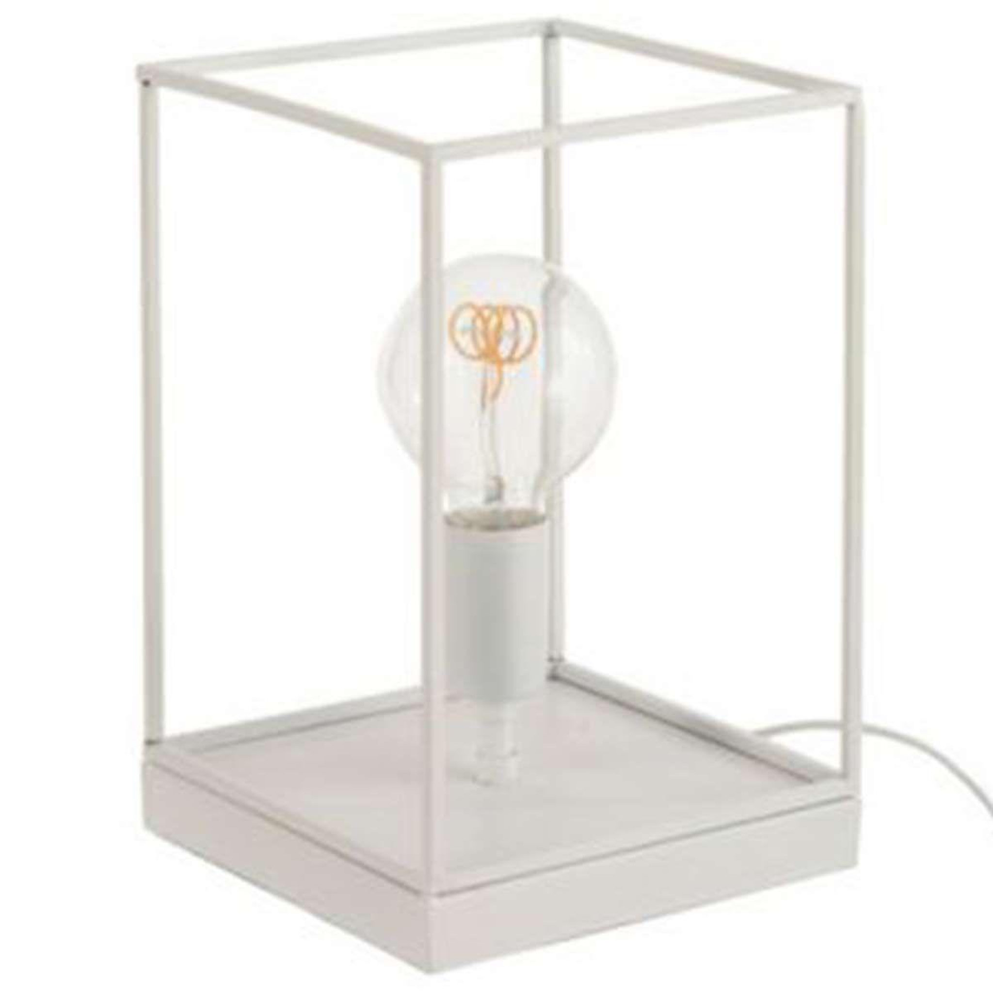 J-LINE Lampe à poser  une ampoule  30cm blanc