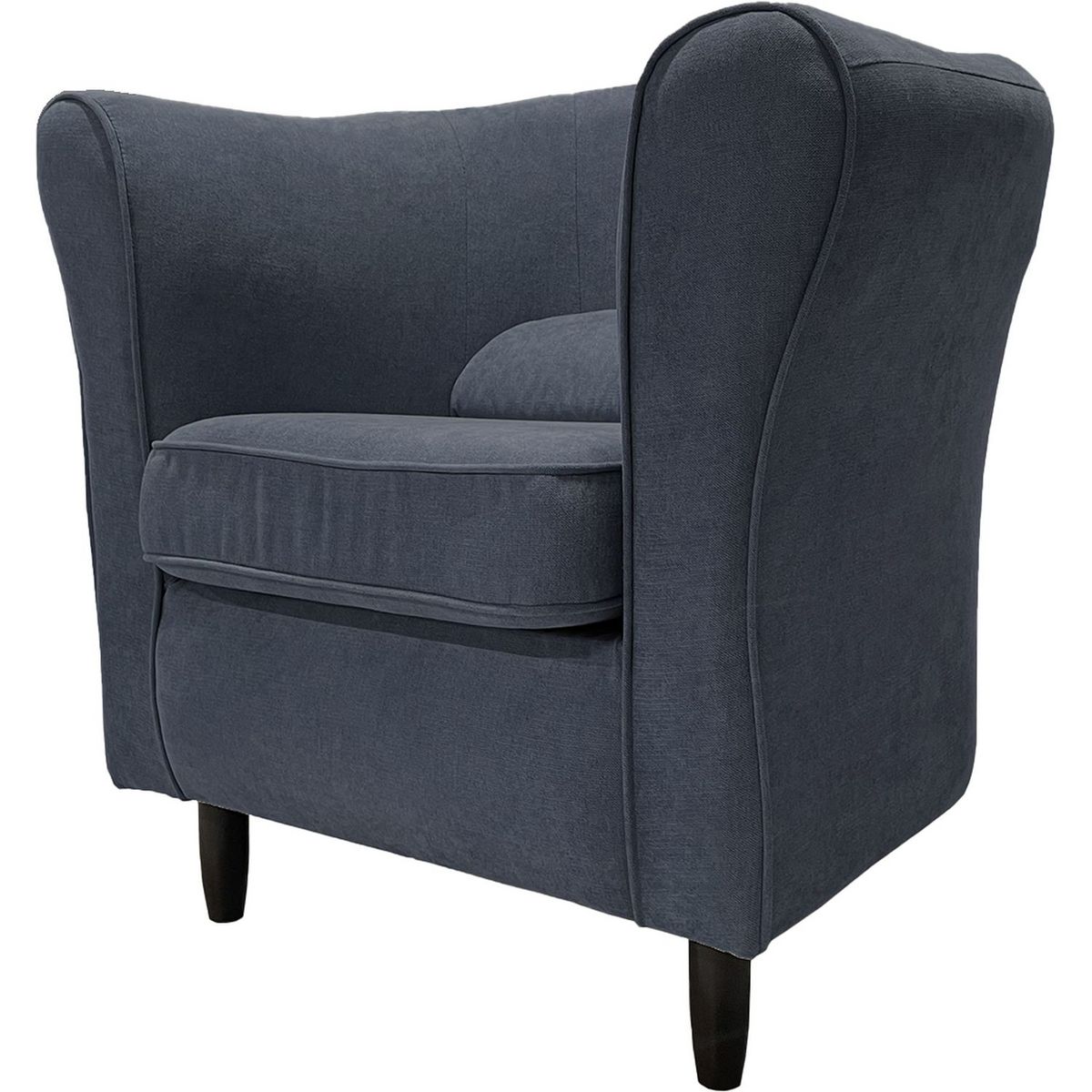 Fauteuil club vintage  tissu polyester MATEO