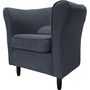Voir la diapositive 2 : Fauteuil club vintage  tissu polyester MATEO