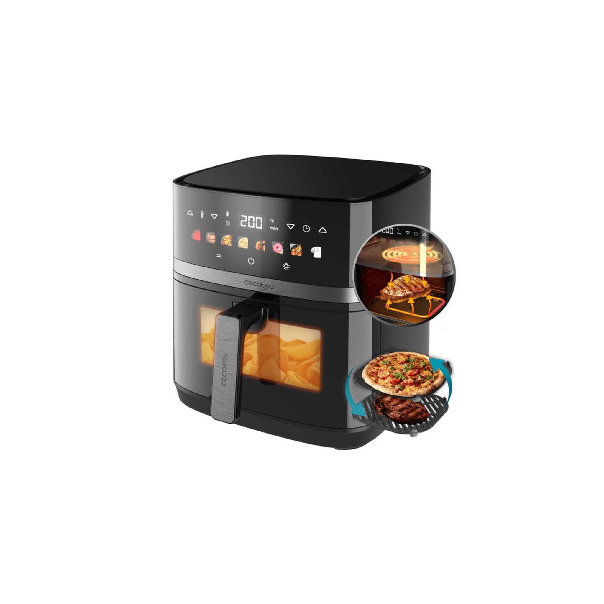 Voir la diapositive 2 : CECOTEC Friteuse Cecotec Cecofry&Grill Duoheat 8000 8L