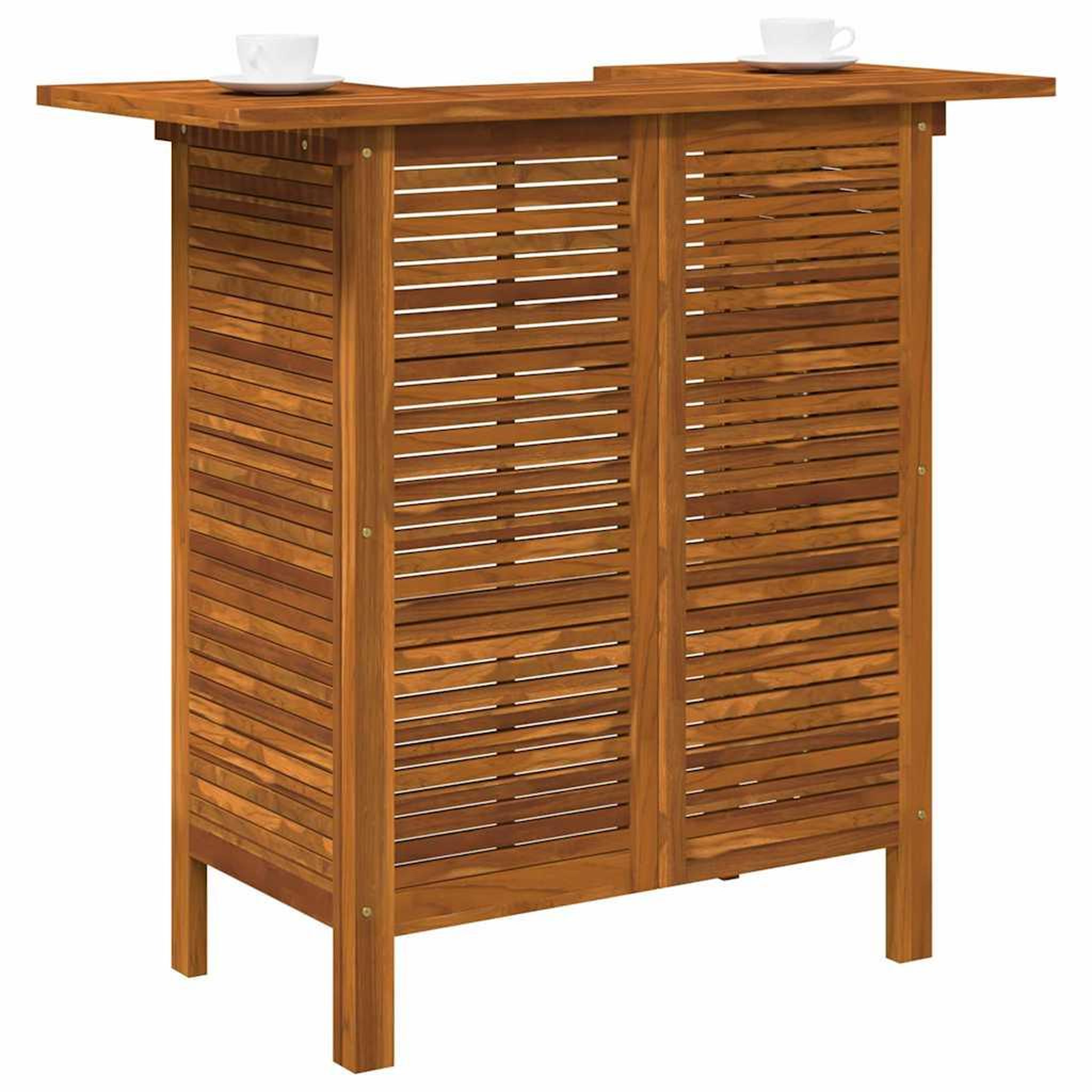 Voir la diapositive 2 : VIDAXL Table de bar 110 x 50 x 105 cm bois d'acacia massif