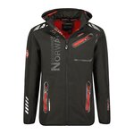 GEOGRAPHICAL NORWAY Parka Softshell /Orange Homme Geographical Norway GN ROYAUTE. Coloris disponibles : Noir