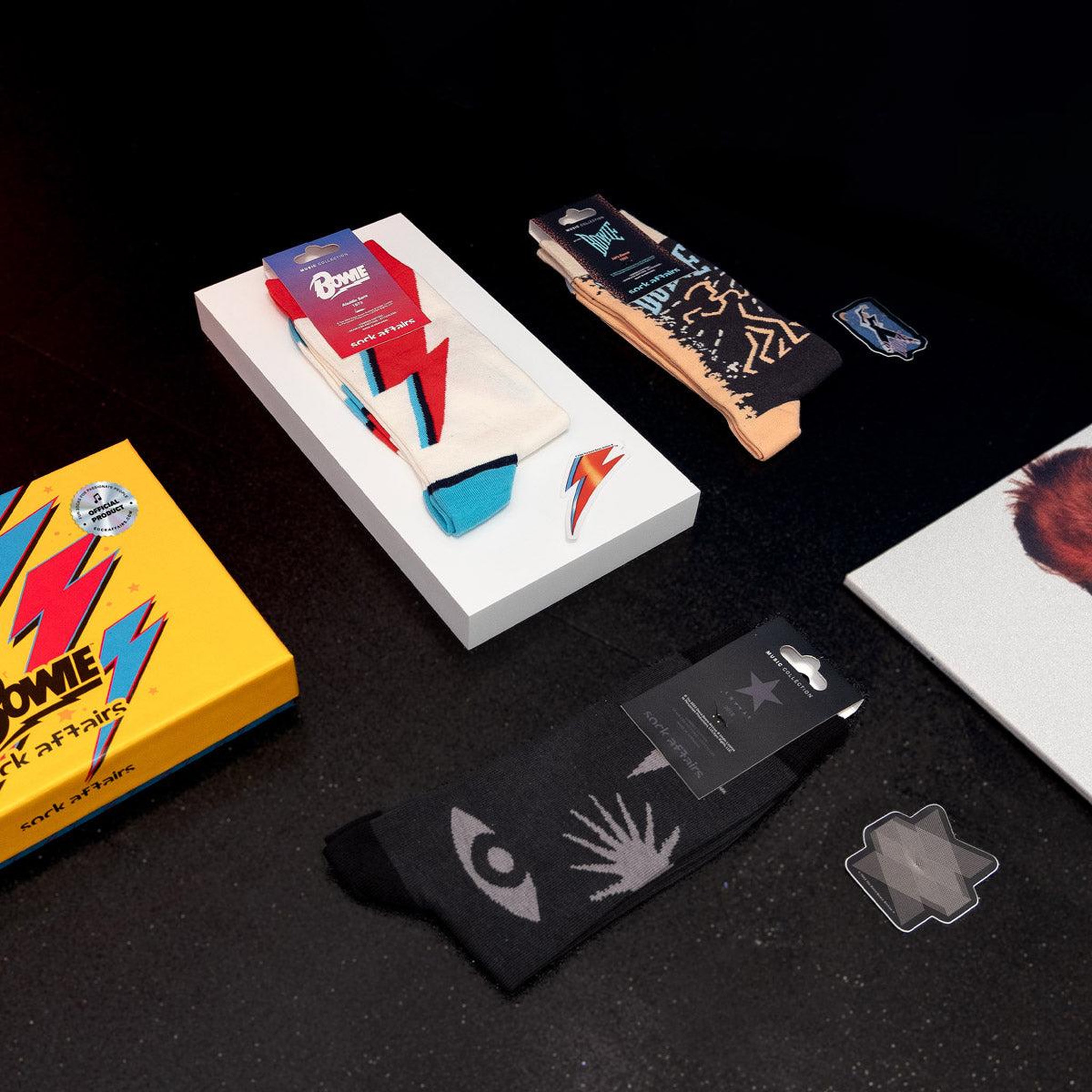 Voir la diapositive 6 : SOCK AFFAIRS Coffret de chaussettes david bowie
