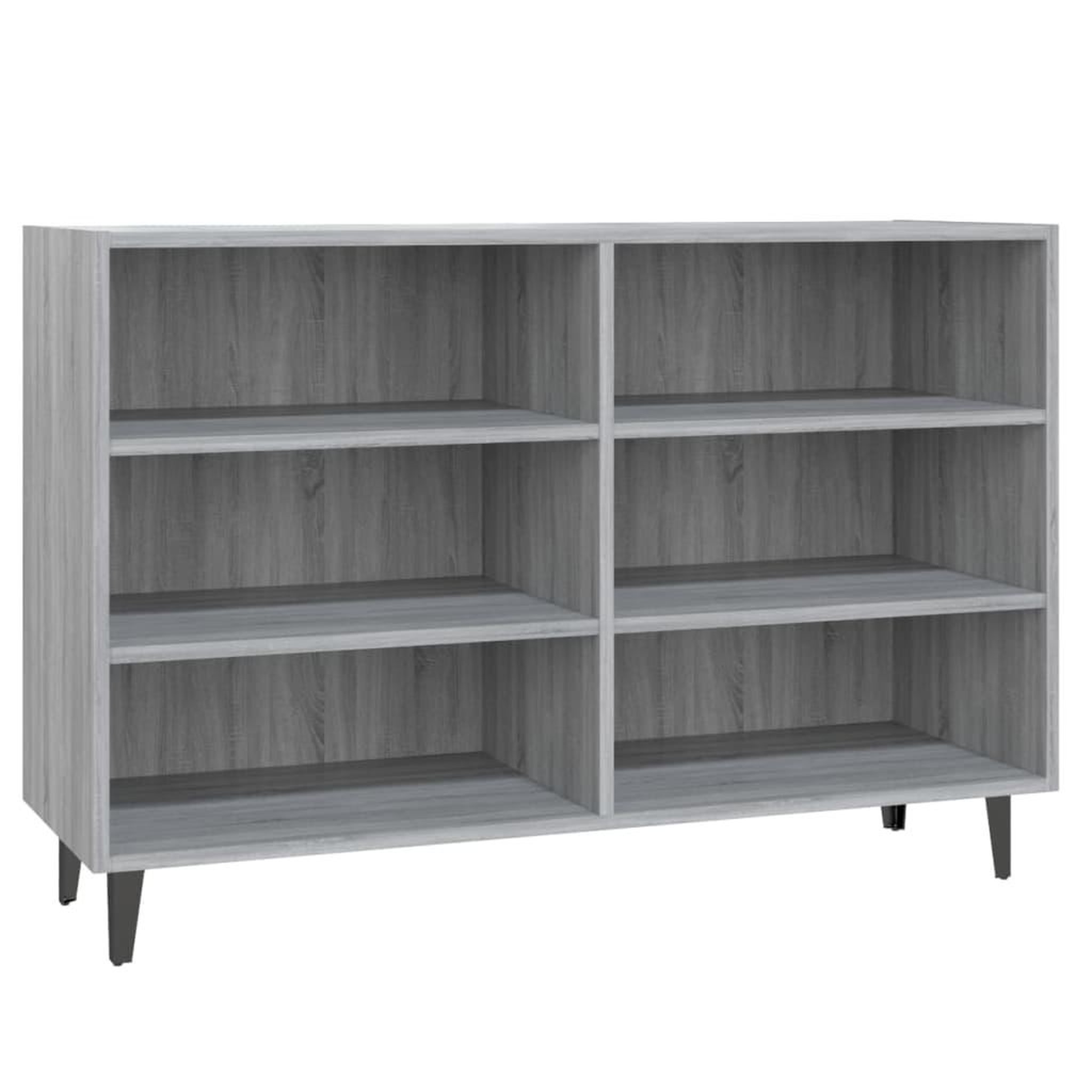 Voir la diapositive 2 : VIDAXL Buffet sonoma gris 103,5x35x70 cm bois d'ingenierie