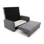 Voir la diapositive 4 : BEST MOBILIER Michelle - canapé droit 3 places convertible avec coffre en velours