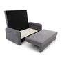 Voir la diapositive 4 : BEST MOBILIER Michelle - canapé droit 3 places convertible avec coffre en velours
