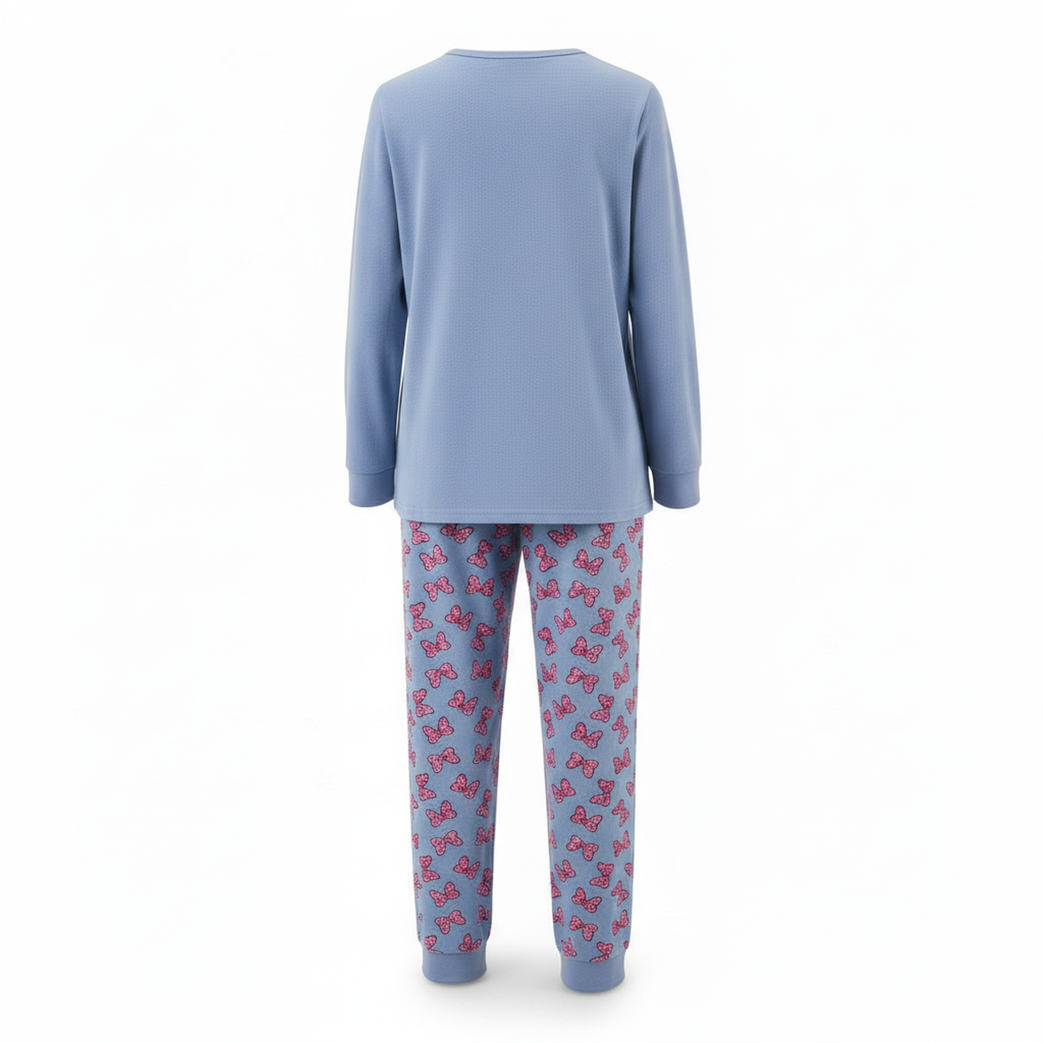 Voir la diapositive 3 : OZABI Ozabi ensemble pyjama femme coton doublé polaire broderie lurex