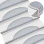 Voir la diapositive 5 : VIDAXL Tapis d'escalier 30 pcs gris clair 56x17x3 cm