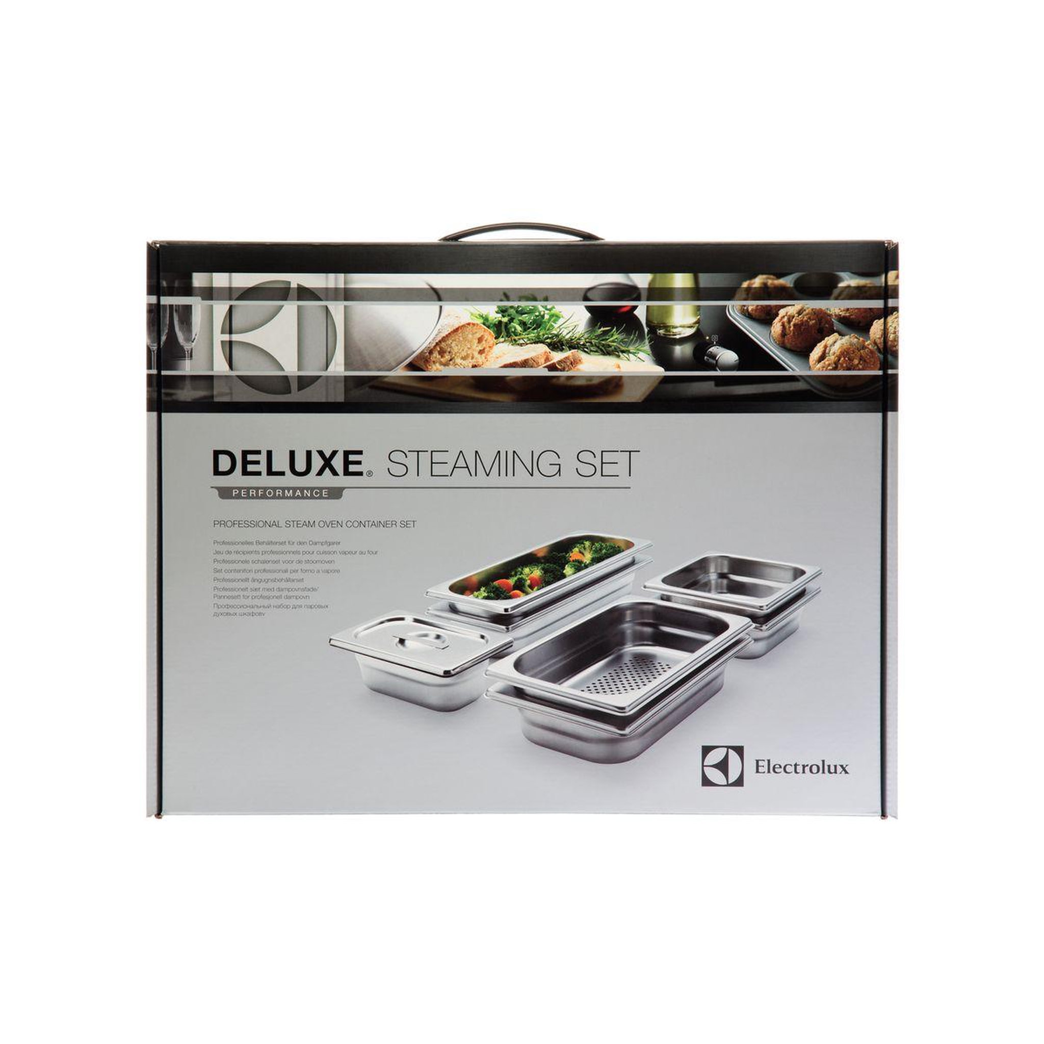 Voir la diapositive 4 : ELECTROLUX Récipient de cuisson de cuisson inox pour four vapeur-PKKS8