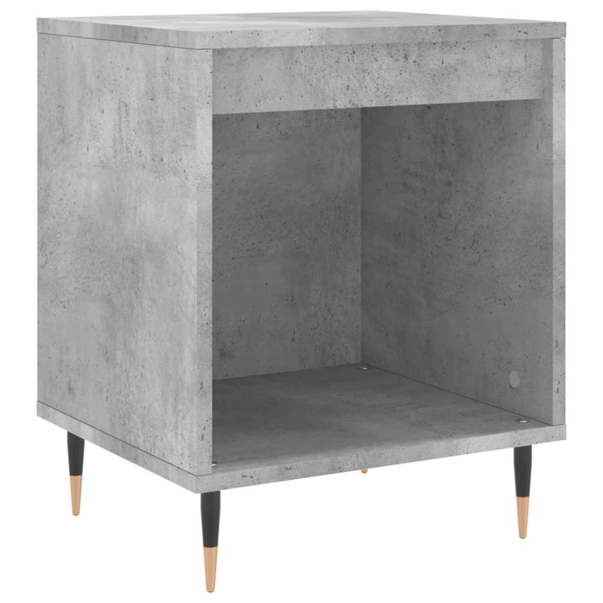 Voir la diapositive 4 : VIDAXL Tables de chevet 2 pcs gris beton 40x35x50 cm bois d'ingenierie