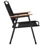 Voir la diapositive 5 : VIDAXL Chaises de camping lot de 2 Noir 54x55x78 cm Tissu Oxford