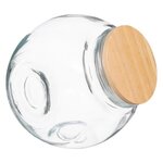 FIVE Bocal à Bonbons en Verre  Bois  0,65L Transparent