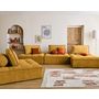 Voir la diapositive 2 : BEST MOBILIER Marisol - canapé panoramique modulable 7 places - velours texturé