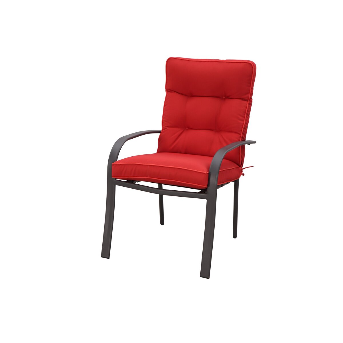 GARDENSTAR Lot de 6 fauteuils de jardin + coussin terracota TULUM