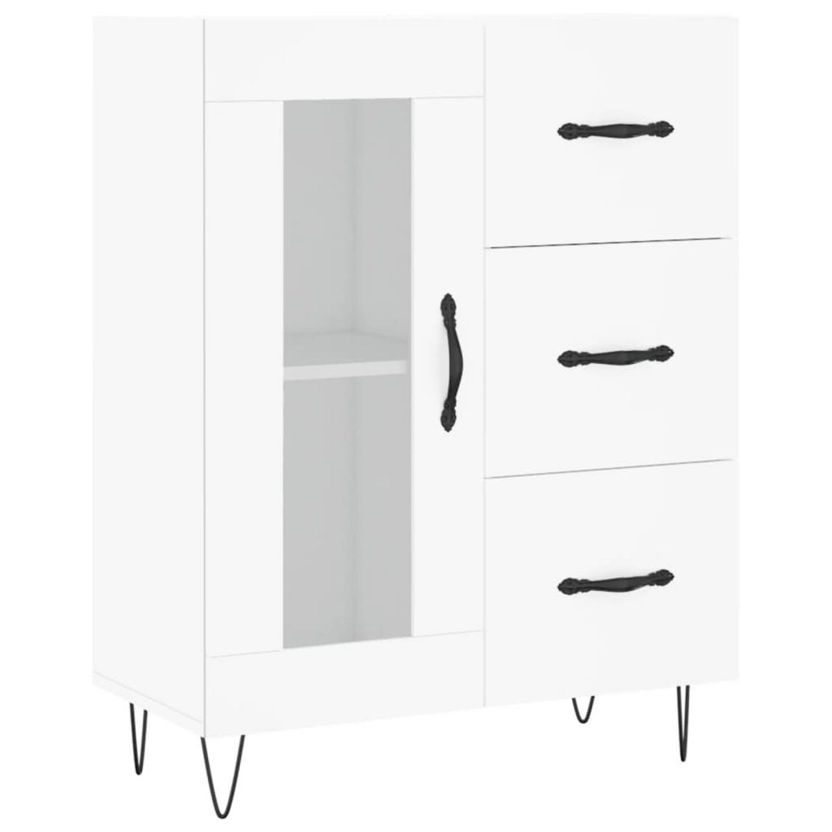 VIDAXL Buffet blanc 69,5x34x90 cm bois d'ingenierie