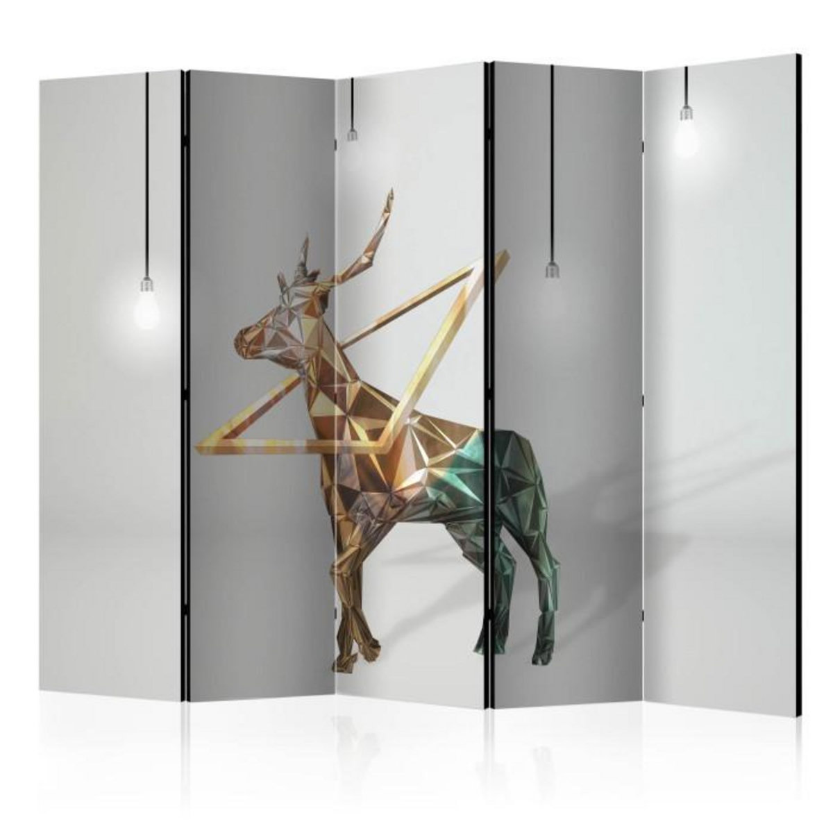 Paris Prix Paravent 5 Volets  Deer 3D  172x225cm