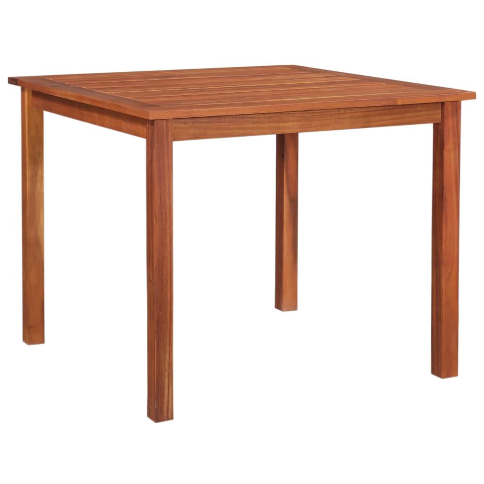 Voir la diapositive 1 : VIDAXL Table de jardin 85x85x74 cm Bois d'acacia massif