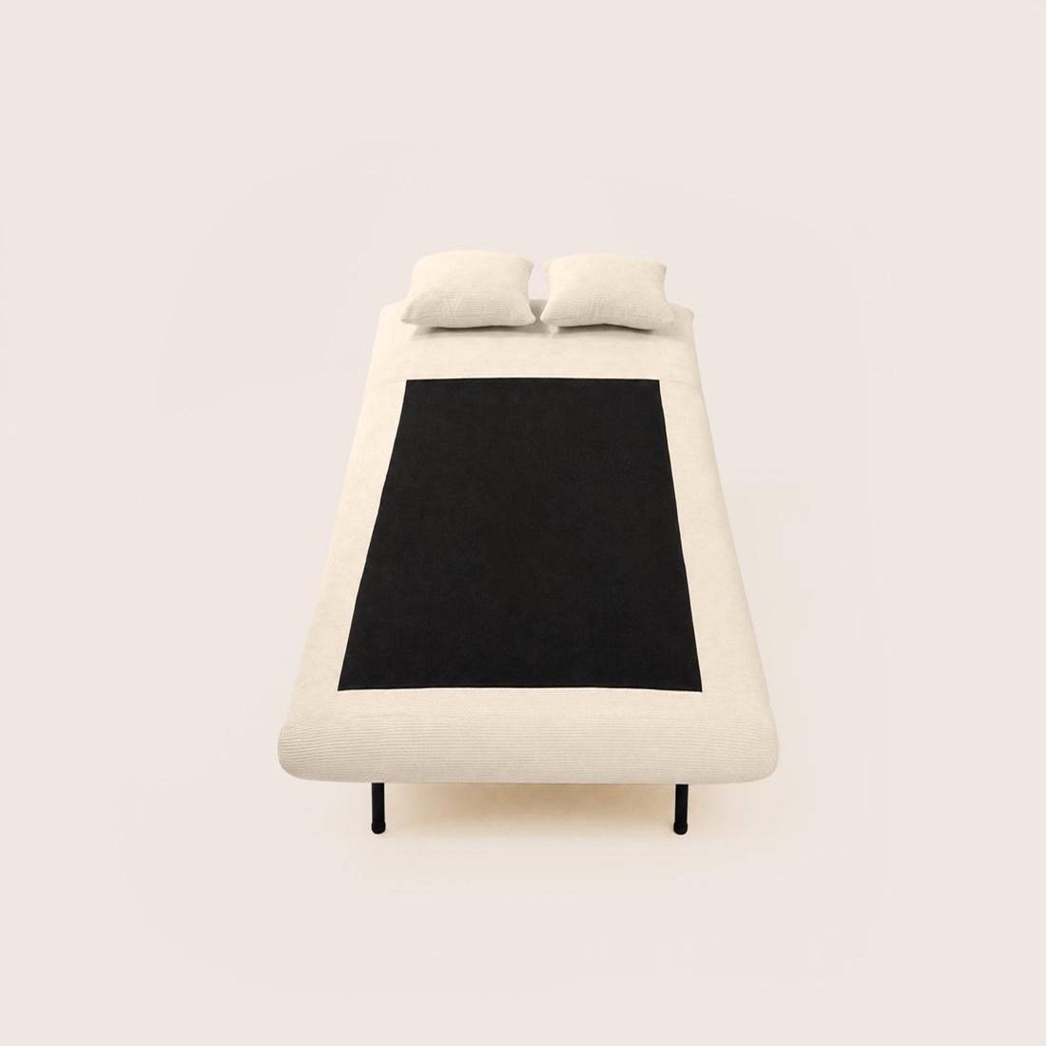 Voir la diapositive 5 : BEST MOBILIER Lumi - banquette convertible clic-clac 1 place en velours côtelé
