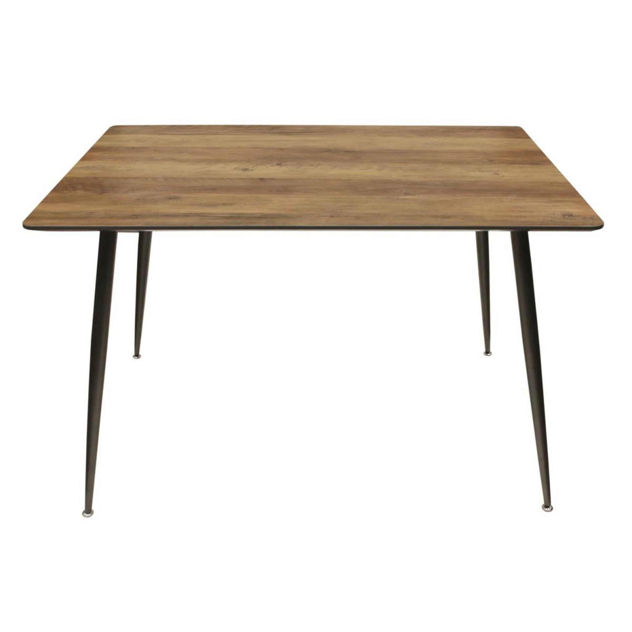 Voir la diapositive 2 : The Home Deco Factory Table de repas design  épuré  115cm naturel