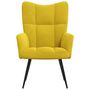 Voir la diapositive 3 : VIDAXL Chaise de relaxation Jaune moutarde Velours