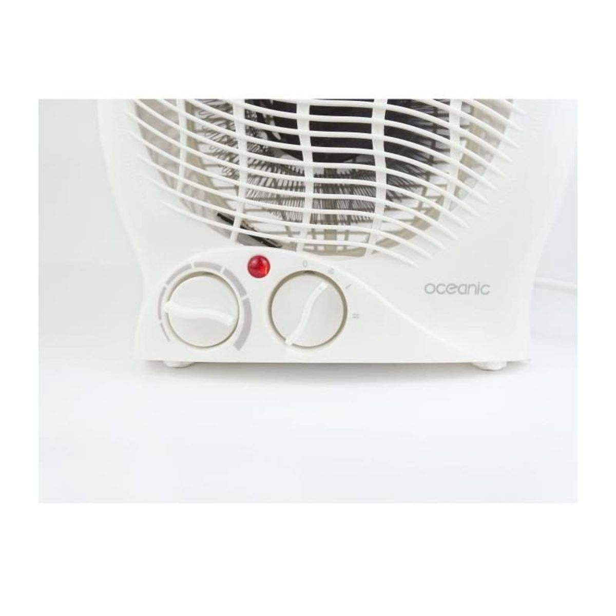 OCEANIC Chauffage mobile soufflant 2000W OCEANIC - 2 puissances - Fonction ventilateur - Blanc