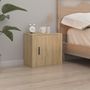 Voir la diapositive 3 : VIDAXL Tables de chevet murales 2 pcs Chene sonoma 50x30x47 cm
